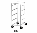 Advance Tabco LR4 Lug Cart, Full Height, Open Sides, Welded Aluminum, Holds 4 Lug