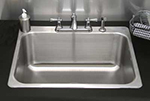 Advance Tabco LS201614RE Laundry Room Drop-In Sink - (1) 20x16x14
