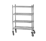 Advance Tabco MC-1836P Chrome Shelving Cart - Poly Casters, 18x36x69