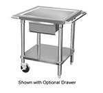 Advance Tabco AG-MP-30 Mobile Equipment Stand - Counter Top Edge, Push Handle, 24x30x28
