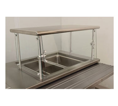 Advance Tabco NSGC-18-48 Cafeteria Style Food Shield - 18x48x18", Stainless Top Shelf