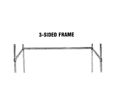 Advance Tabco SF-1824 24" Shelving - 3-Sided Frame, Chrome Plated Finish