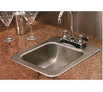 Advance Tabco SS-1-1715-5RE Residential Drop-In Sink - (1) 14x10x5