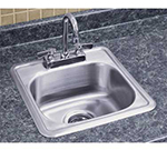 Advance Tabco SS115156RE Residential Drop-In Sink - (1) 12.25x10.25x6