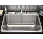 Advance Tabco SS-1-1919-7RE Residential Drop-In Sink - (1) 16x14x7.5