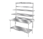 Advance Tabco SWTB-48 48" Table Mount Pot/Utensil Rack - 18-Hooks, Splash Mount, Semi-Circular