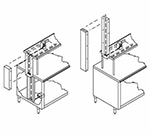 Advance Tabco UCC-1 Wire Chase, Removable Panel, Adds 2-1/2