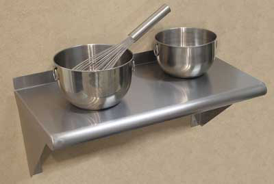 Advance Tabco WS-12-60RE Residential Wall Mount Shelf - 12x60", 18-ga 430-Stainless