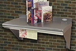 Advance Tabco WS1236CMRE Residential Wall Mount Shelf w/ Check Minder - 12x36