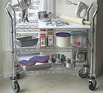 Advance Tabco WUC-1836PRE Residential Wire Mobile Cart - (3) Shelf, 18x36", Poly Casters