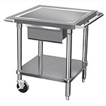 Advance Tabco AG-MP-30 Mobile Equipment Stand w/ Stainless Steel Top