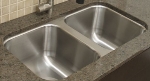 Advance Tabco CO3117RE Adjoined Scullery Sink, 16 x 14 x 10-in D & 10 x 14 x 10-in D Bowls