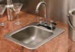 Advance Tabco SS-1-1715-10RE Residential Stainless Steel Drop In Bar Sink, Bowl Size 14 in x 10 in x 10 in