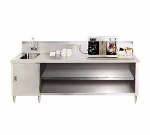 Advance Tabco BEV-30-84L 84-in Enclosed Base Beverage Table w/ Sink on Left