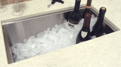 Advance Tabco WCS2010RE Wine Chiller Sink w/ 2-1/2-in Drain, 20 x 10 x 8-in Bowl