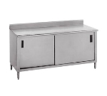 Advance Tabco CK-SS-248 96-in Work Table w/ Cabinet Base, 24-in Wide, 5-in Backsplash