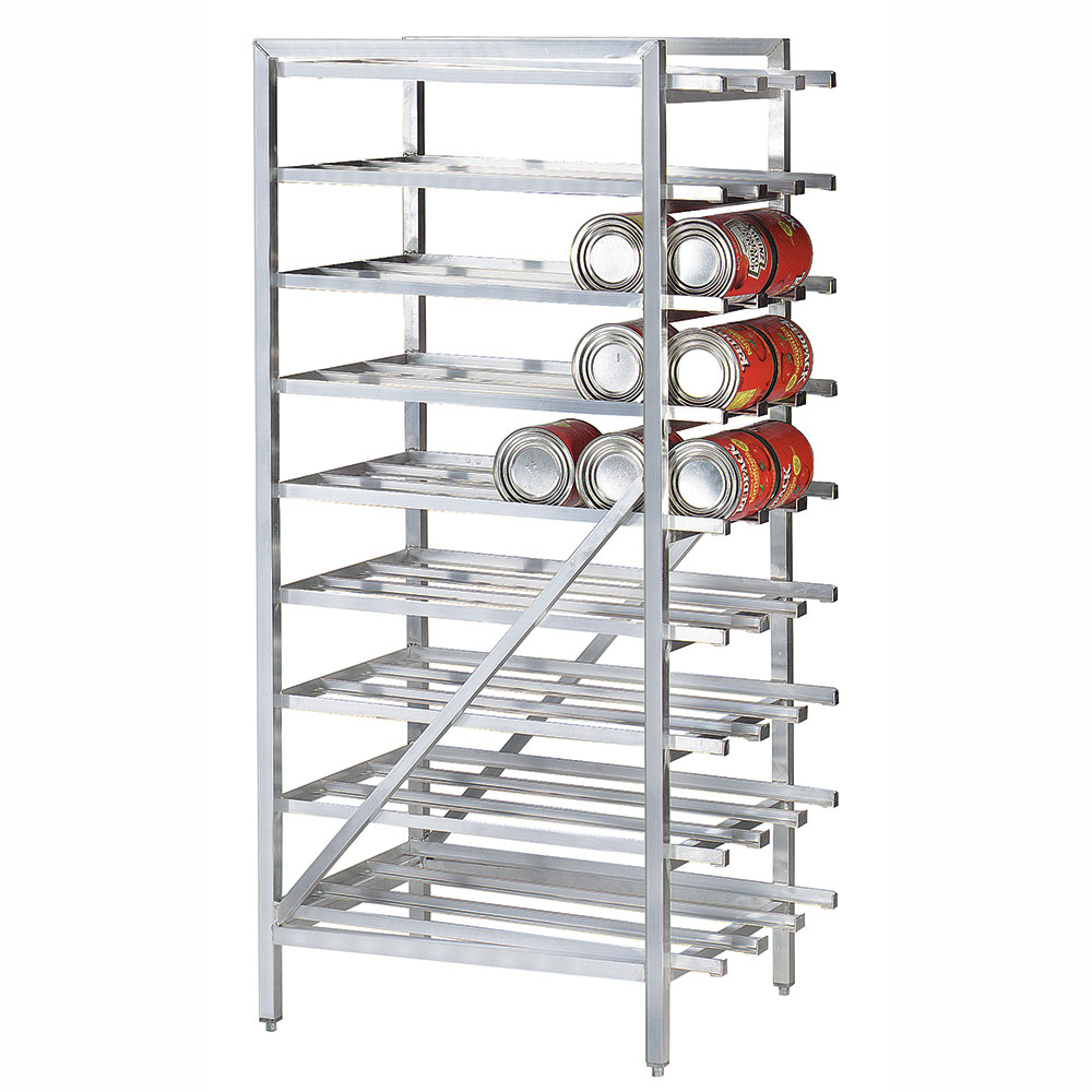 Advance Tabco CR10-162 Can Rack, Bullet Feet, Sloped Glides, (162) #10 or (216) #5 Cans
