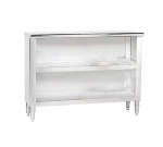 Advance Tabco DC-155 Dish Cabinet, 60 in L x 15 in W x 35-1/2 in H, Open Base with Mid-Shelf