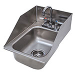 Advance Tabco DI-1-10SP Drop-In Sink, 10 in W x 14 x 10 Deep, SS, Deck Mount Gooseneck Faucet