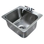 Advance Tabco DI-1-2012 Drop In Sink w/ Faucet, 20 x 16 x 12-in Deep