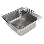 Advance Tabco DI-1-208 Drop In Sink w/ Faucet, 20 x 16 x 8-in Deep