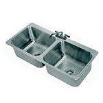 Advance Tabco DI-2-2012 Drop In Sink w/ (2) 20 x 16 x 12-in Deep Bowls & Faucet