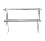 Advance Tabco DS-10-120 120-in Table Mounted (2) Deck Shelf, 10-in Deep