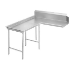 Advance Tabco DTC-G30-60L 59-in Island Clean Dishtable w/ Crossrails, Right to Left, 14-Ga. Stainless