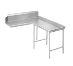 Advance Tabco DTC-G30-60R 59-in Island Clean Dishtable w/ Crossrails, Left to Right, 14-Ga. Stainless