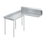 Advance Tabco DTC-G60-48L 47-in Island Clean Dishtable, Right to Left, 14-Ga. Stainless