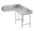 Advance Tabco DTC-K30-120R 119 in Korner Clean Dishtable, Left to Right, 14/304 Stainless Steel