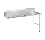 Advance Tabco DTC-S30-84R 83-in Straight Clean Dishtable w/ Crossrails, Left to Right, 14-Ga. Stainless