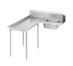 Advance Tabco DTS-G60-96L 95-in Island Soil Dishtable, Left to Right, 16-Ga. Stainless