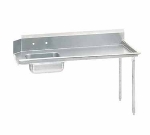 Advance Tabco DTS-S60-84R 83-in Straight Soil Dishtable, Right to Left, 14-Ga. Stainless