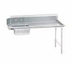 Advance Tabco DTS-S70-120R 119-in Straight Soil Dishtable w/ Crossrails, Right to Left, 16-Ga. Stainless