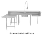 Advance Tabco DTS-U30-84L 83-in U-Shaped Soil Dishtable w/ Crossrails, Left to Right, 16-Ga. Stainless
