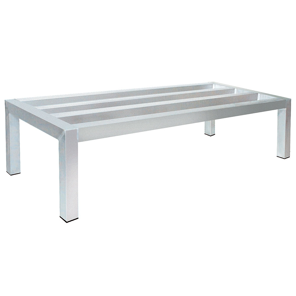 Advance Tabco DUN-20488 Heavy Duty Aluminum Dunnage Rack, 1 Tier, 20 in x 48 in x 8 in H