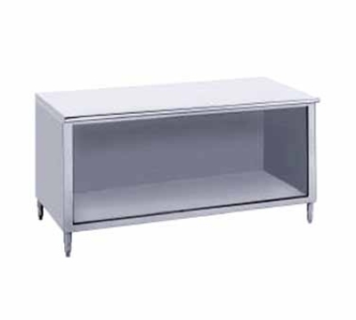Advance Tabco EB-SS-308 96-in Work Table w/ Open Cabinet, 30-in Wide, Stainless
