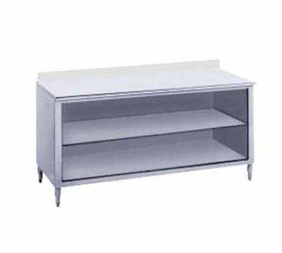 Advance Tabco EK-SS-245M 60-in Work Table, Open Base w/ Shelf & 5-in Backsplash, 24-in W