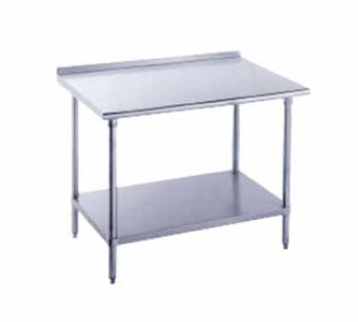 Advance Tabco FAG-244 48-in Work Table, 16-Ga. Stainless Top w/ Turned Up Edge, 24-in W
