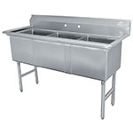 Advance Tabco FC-3-1620 Fabricated Sink - (3)16x20x14