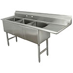 Advance Tabco FC-3-1620-18R Fabricated Sink - 18