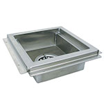 Advance Tabco FDR1212 Floor Drain, 12 x 12 in, Waste Cup with Removable Basket, 3 in Plumbing Sleeve