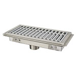 Advance Tabco FFTG-12108 Floor Trough w/ Fiberglass Grating, 12x108x4-in