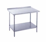 Advance Tabco FMS-3612 Work Table, 36 x 144 in L, 1-1/2 Splash, All 16/304 Stainless