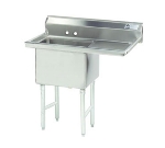 Advance Tabco FS-1-3024-24R NSF Sink, (1) 30 x 24 x 14-in D, 24-in Right Drainboard, 14-Ga.