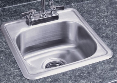 Advance Tabco SS115156RE Drop In Core Bar Sink, 12.25 x 10.25 x 6-in Bowl, Stainless Steel