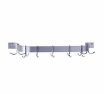 Advance Tabco GW-36 36-in Wall Mounted Pot Rack, Double Bar w/ 12 Double Hooks