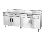 Advance Tabco HDRC-305 Storage Cabinet, 30 in x 5 ft L, Enclosed Base w/ Hinged Doors, 4 NSF Drawers
