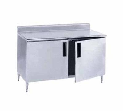 Advance Tabco HF-SS-2410 120-in Table, Cabinet Base w/ Doors & Turned Up Edge, 24-in Wide